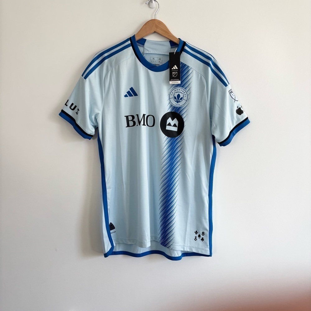 NWT Adidas CF Montreal Light Blue 2024/2025 La Main Away Jersey - Picture 3 of 13